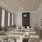 Ekena Millwork 66 56W x 66 56H x 14T Large Cameron Decorative Fretwork Wood Ceiling Panels, Walnut CELW67X67X0250CAMWA - alternate 2